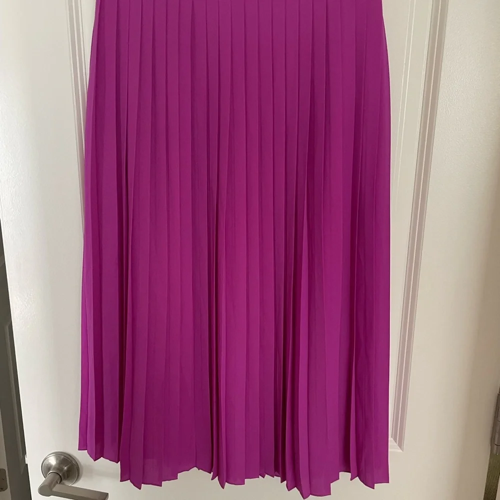 J. Crew Vibrant Purple Midi Skirt - Picture 2 of 6